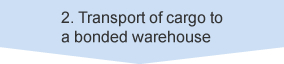 2. Transport of cargo to a bonded warehouse